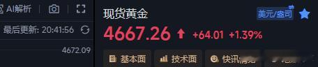 4654追进的多单，插针差点给我吓出来，还好坚持住了！现在上涨给到4667，13