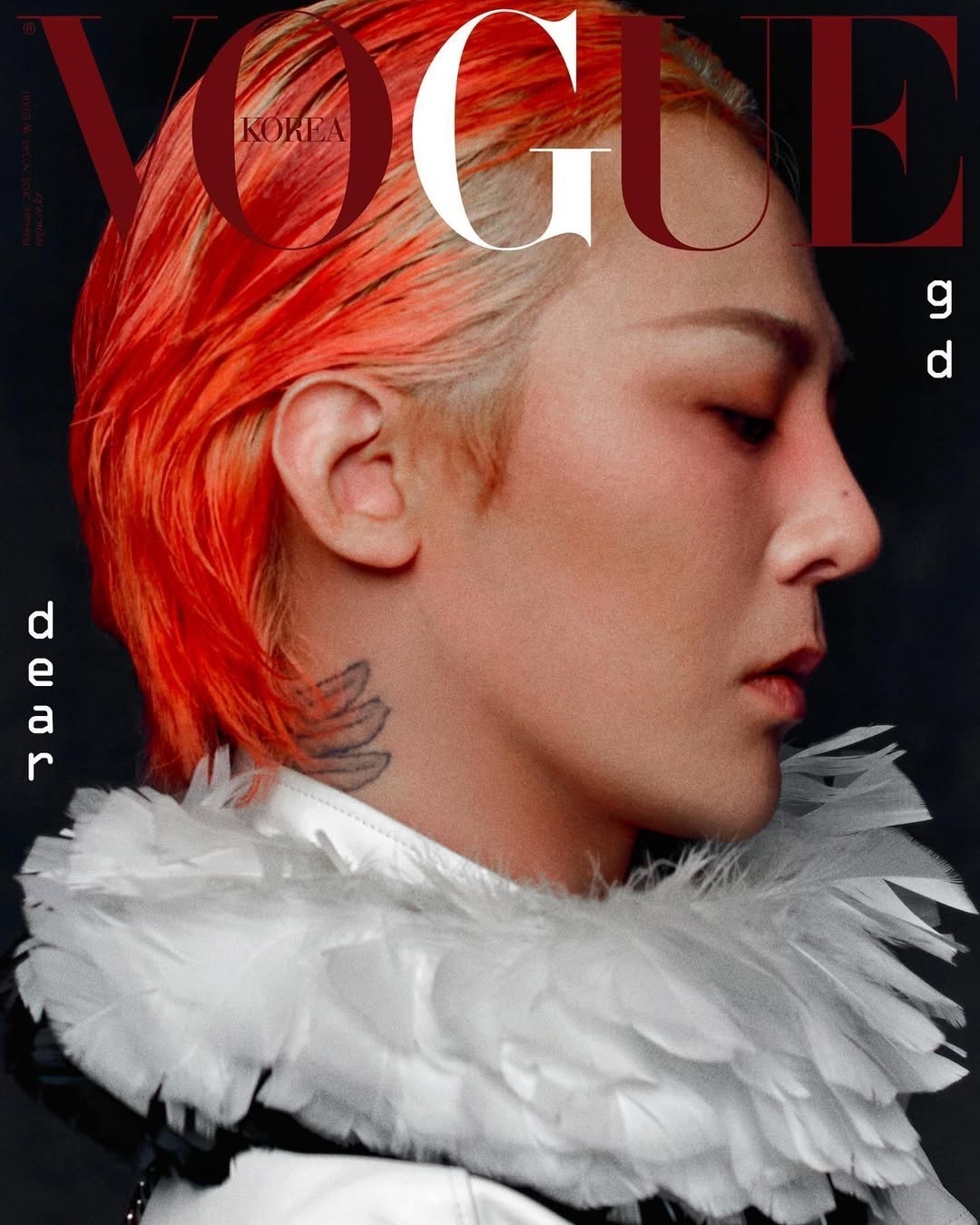 权志龙 x Vogue Korea 2月刊封面，身穿Chanel新季系列拍摄六版