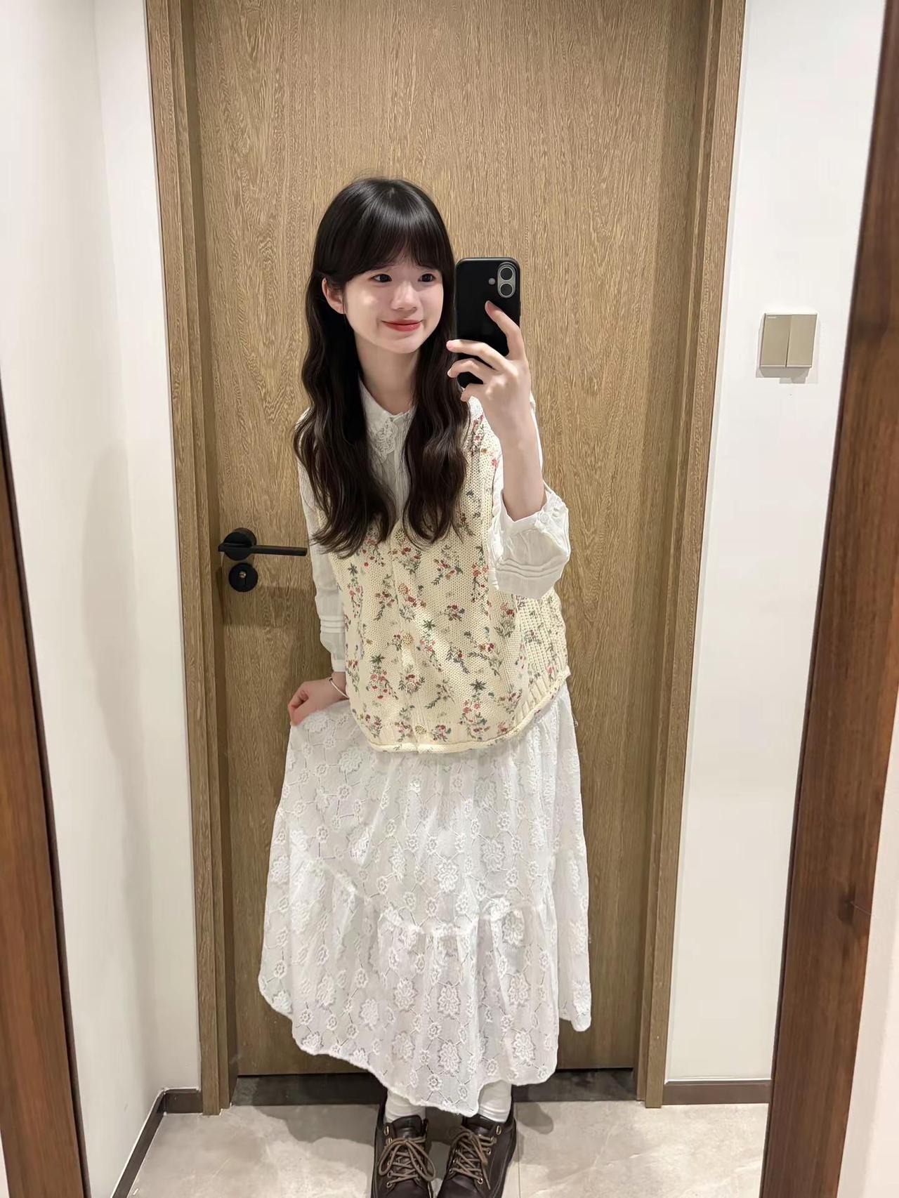 💭🌼。温柔穿搭 碎花裙 长裙搭配