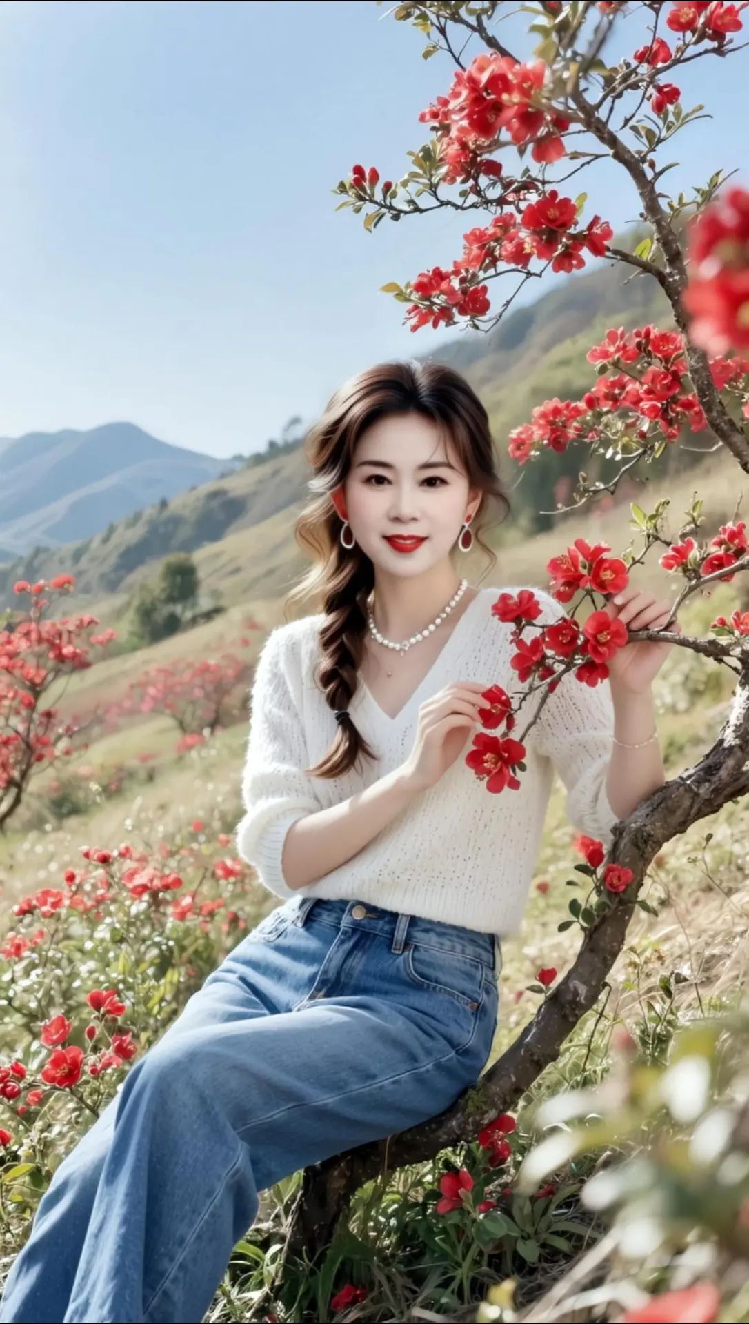 AI春日赏花照 随变ai随便玩