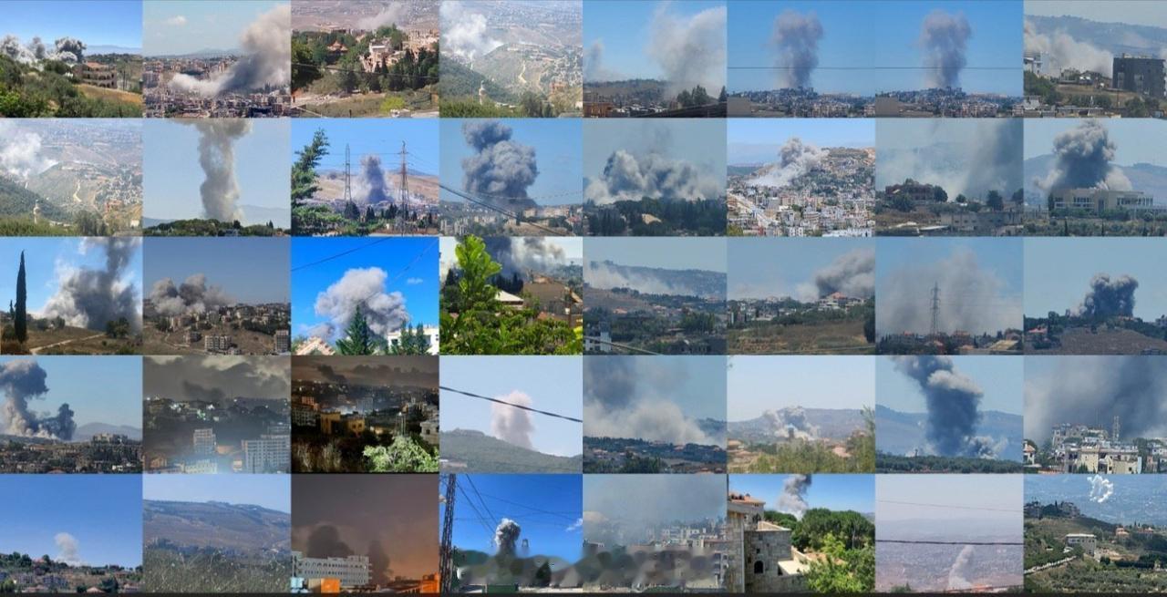 今天即6月19日以色列对黎巴嫩各地已发动超过100次空袭，造成黎巴嫩方面至少35