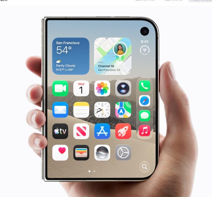 iPhone Duo为了内屏的折痕，采用了磨砂纹理屏的方案，按理说这样的屏幕显示