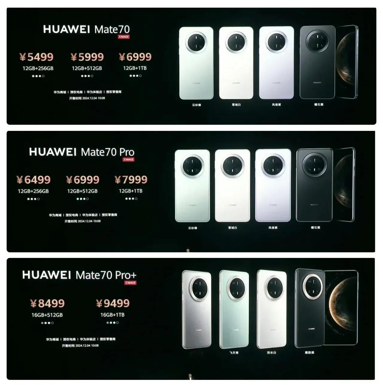 华为手机 Mate70 售价正式公布，标准版还是毫无诚意，五千多起售的价格居然还