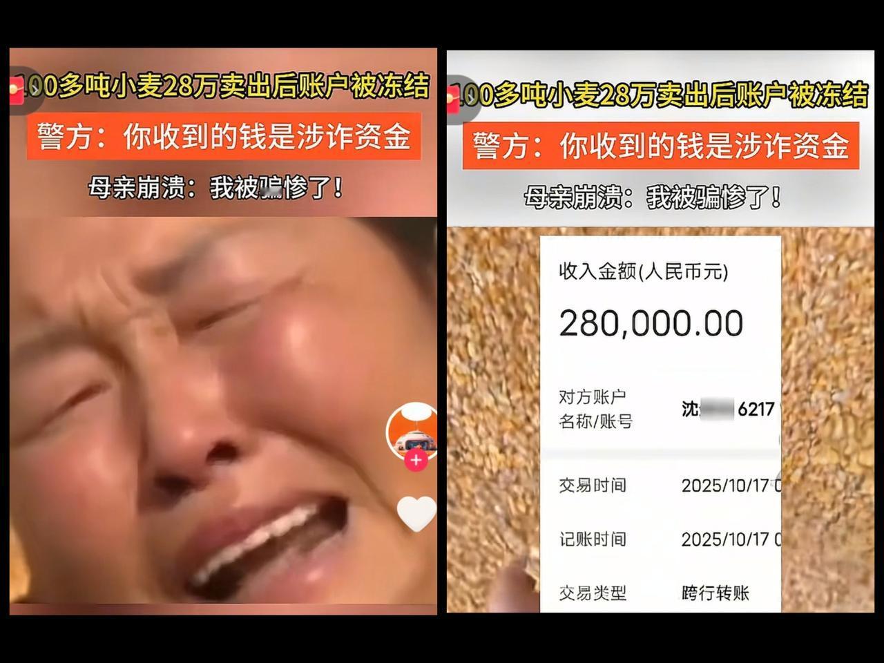 真是太气愤了！农民挣点种地辛苦钱容易嘛？
河南新乡原阳的孙先生母子卖粮被坑惨了！