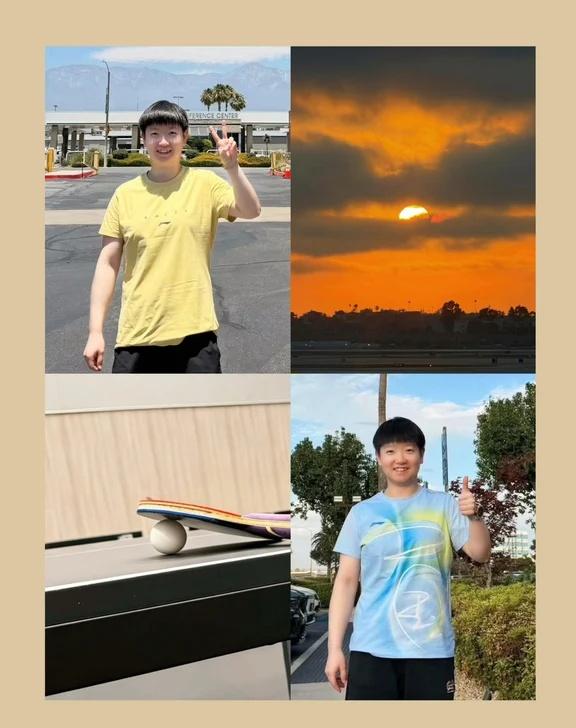 甜甜的想着圆圆的你🫶🏻
LA, keep fighting🏓
	
孙颖莎