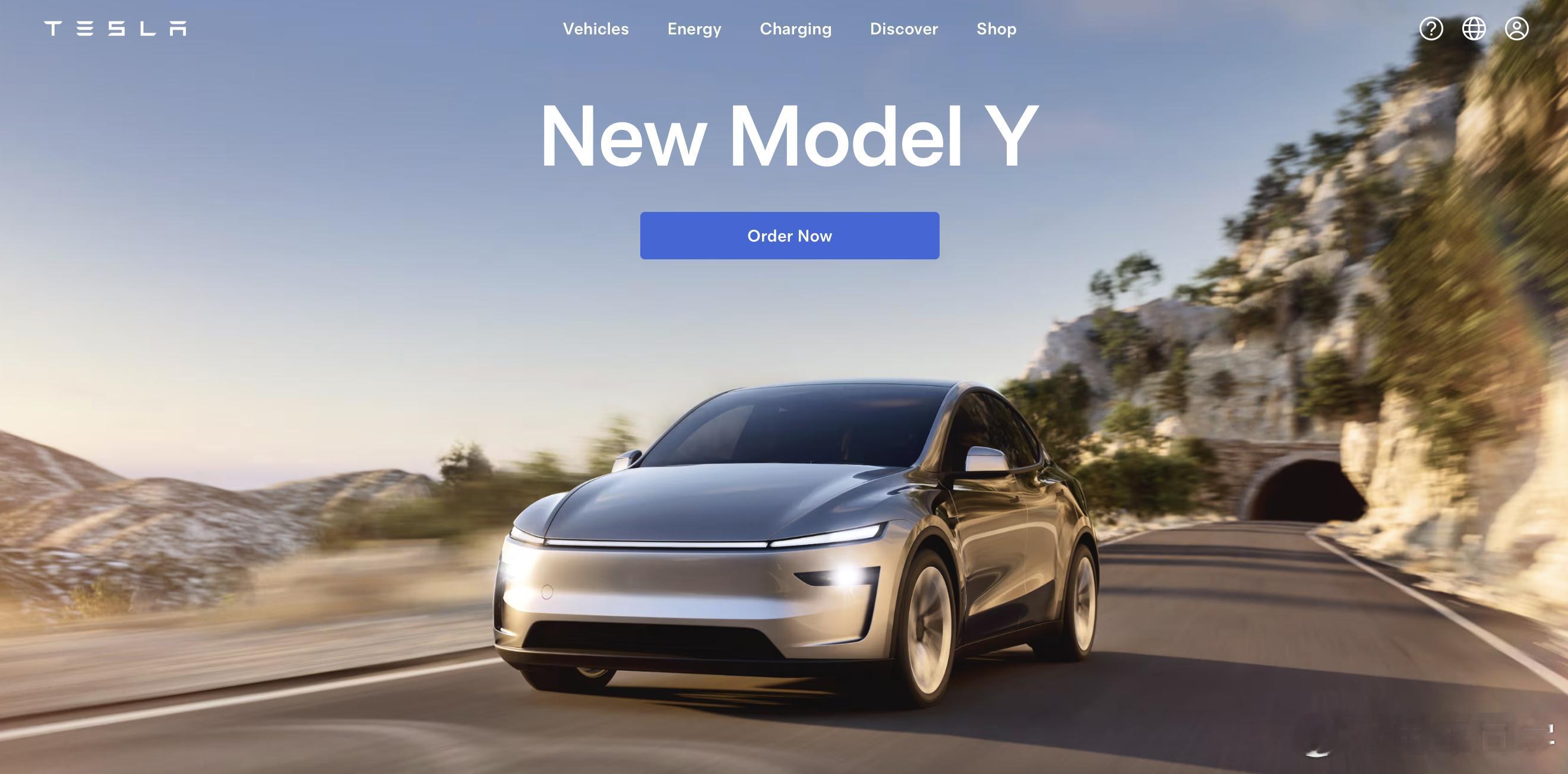 一个冷知识：香港官网的 Model Y 换新版取消车标了！ 