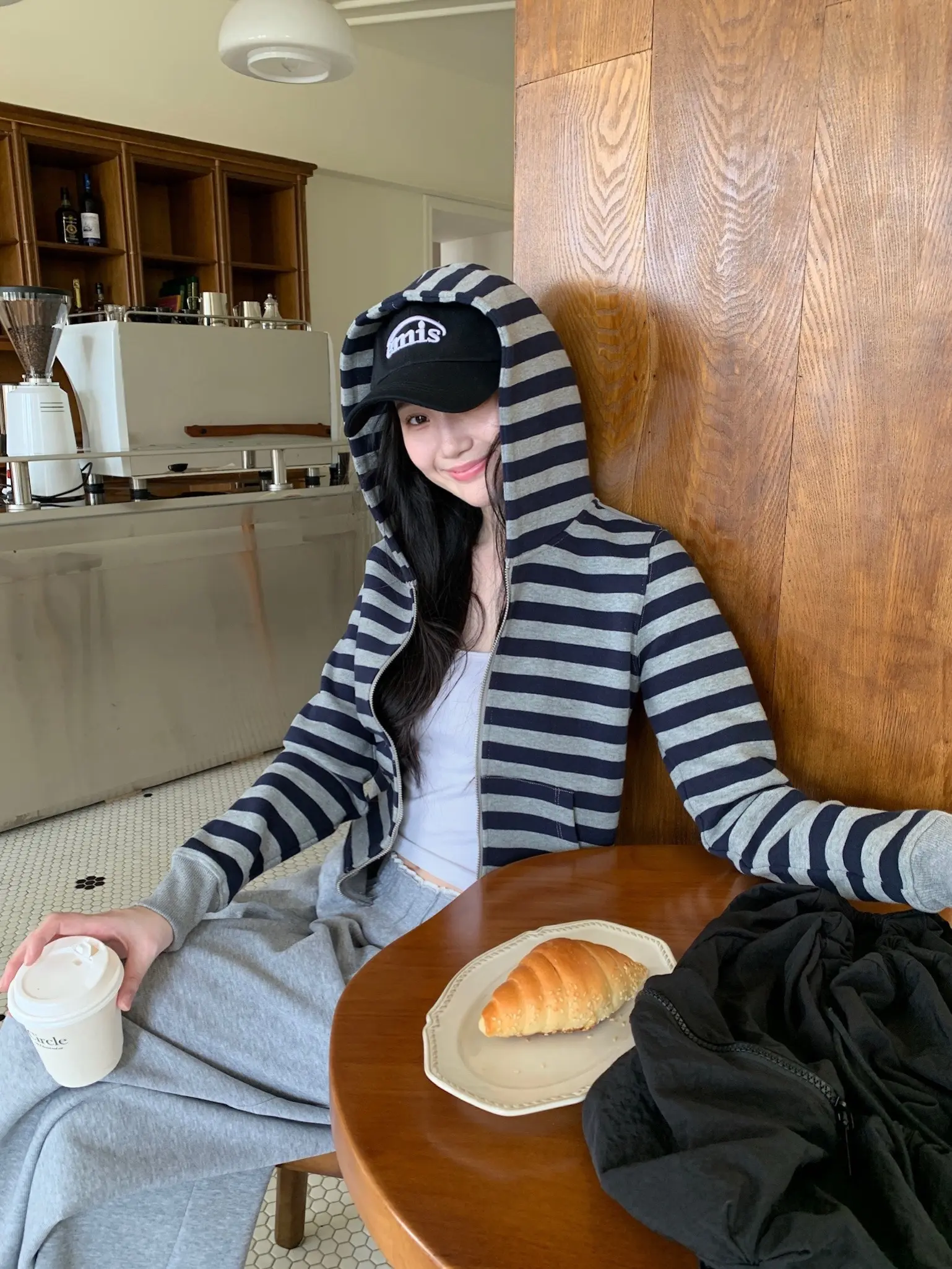 韩女休闲感高智loook🥨。