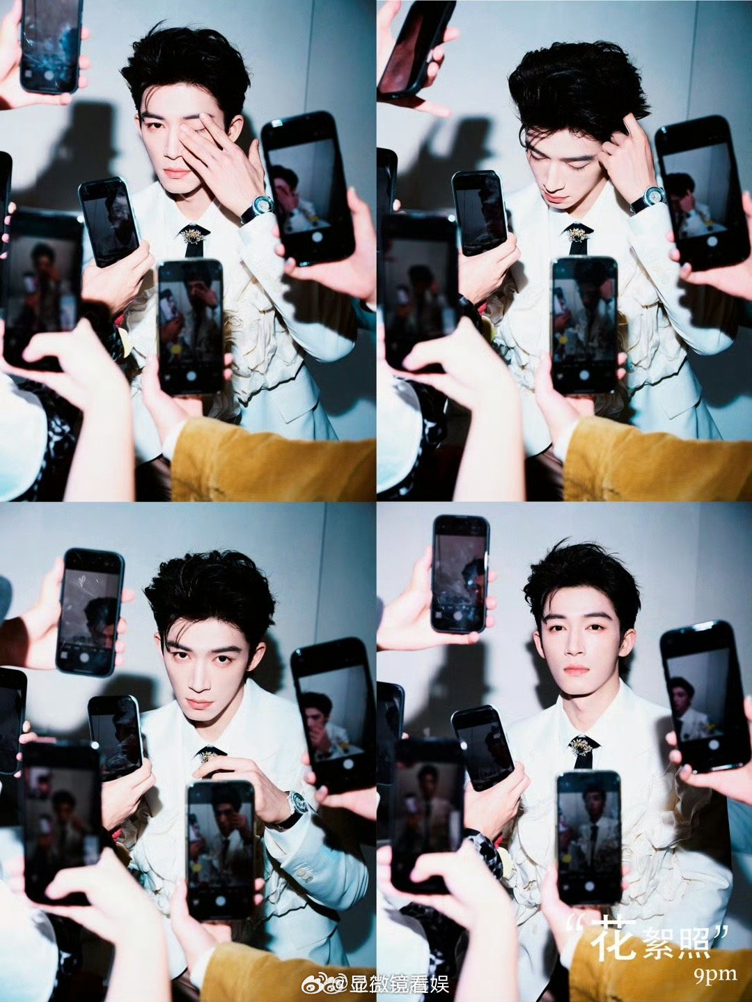 到底多少手机在拍王星越 这组图好有创意，让人眼前一亮啊！今天vogue是白玫瑰贵