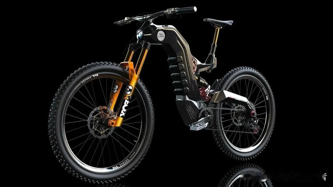 国外研发的电动山地车，如同两轮SUV。

意大利 MOTO PARILLA 公司