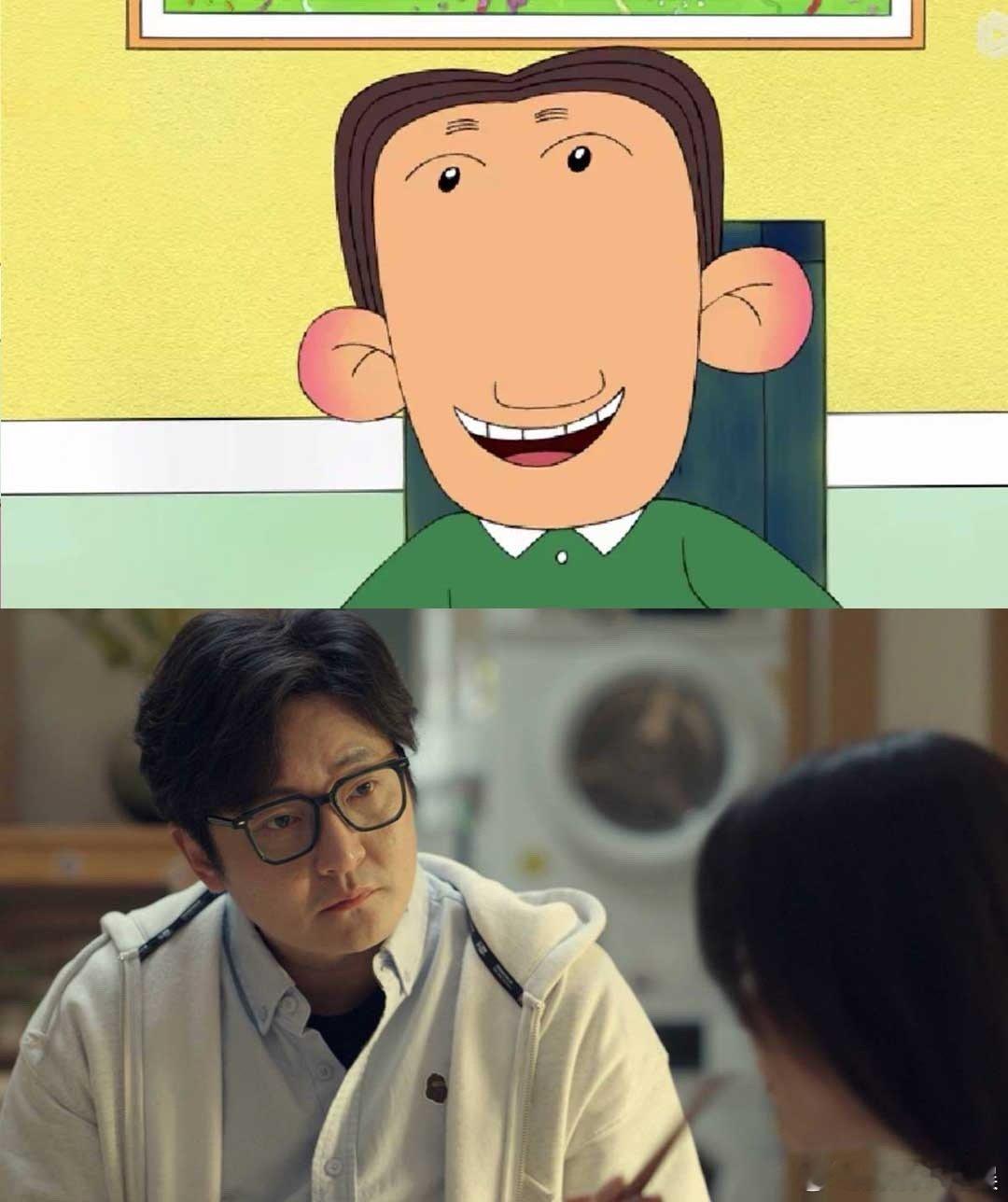 #真人版大耳朵图图一家来了#殷桃郭京飞新剧大家看了吗，这不就是真人版本的大耳朵图