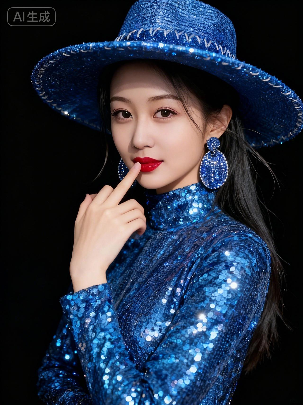 闪耀蓝调，魅力无限！✨💙💙