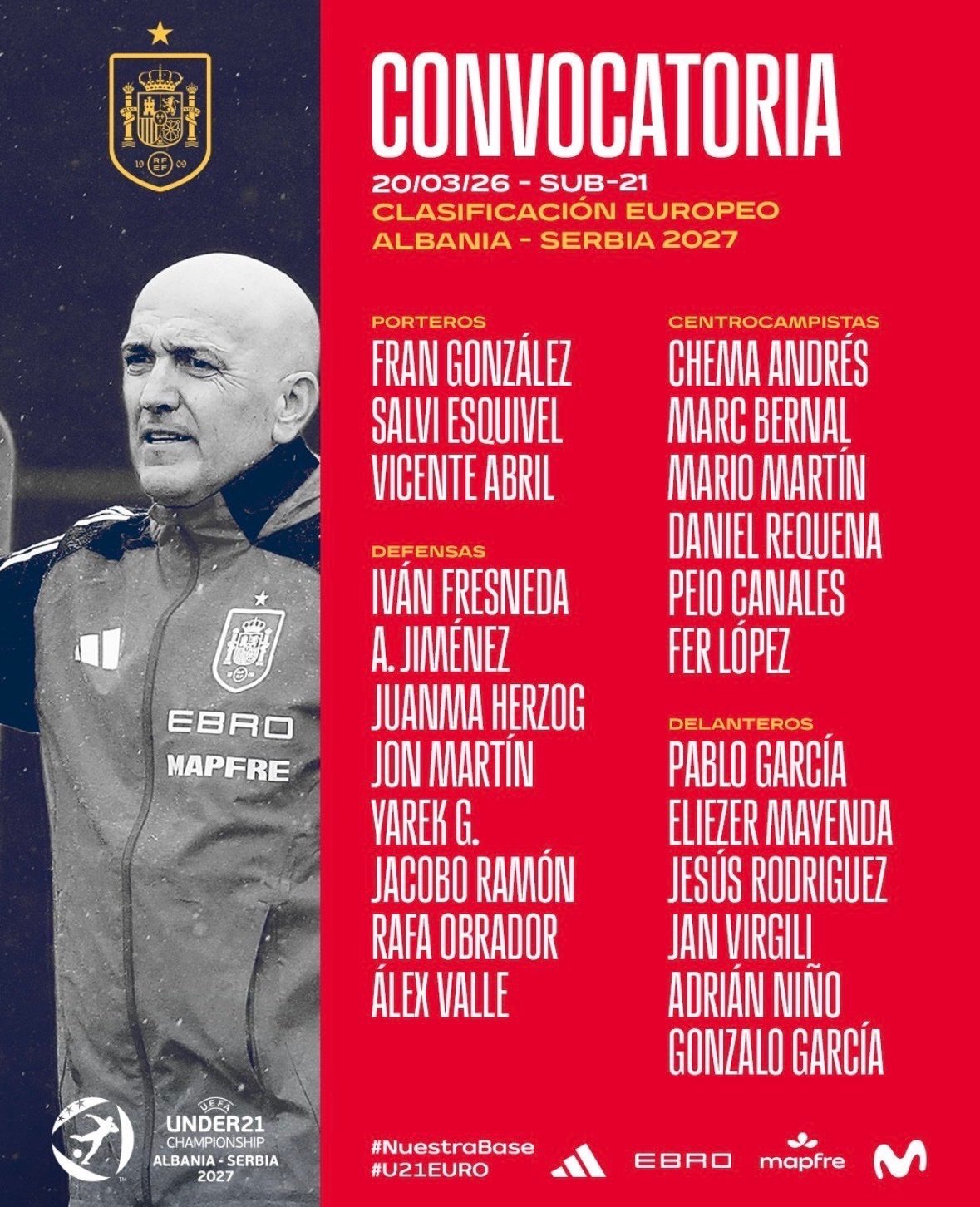 伯纳尔入选西班牙U21国家队🇪🇸🇪🇸🇪🇸🇪🇸巴萨至死不渝红蓝魂