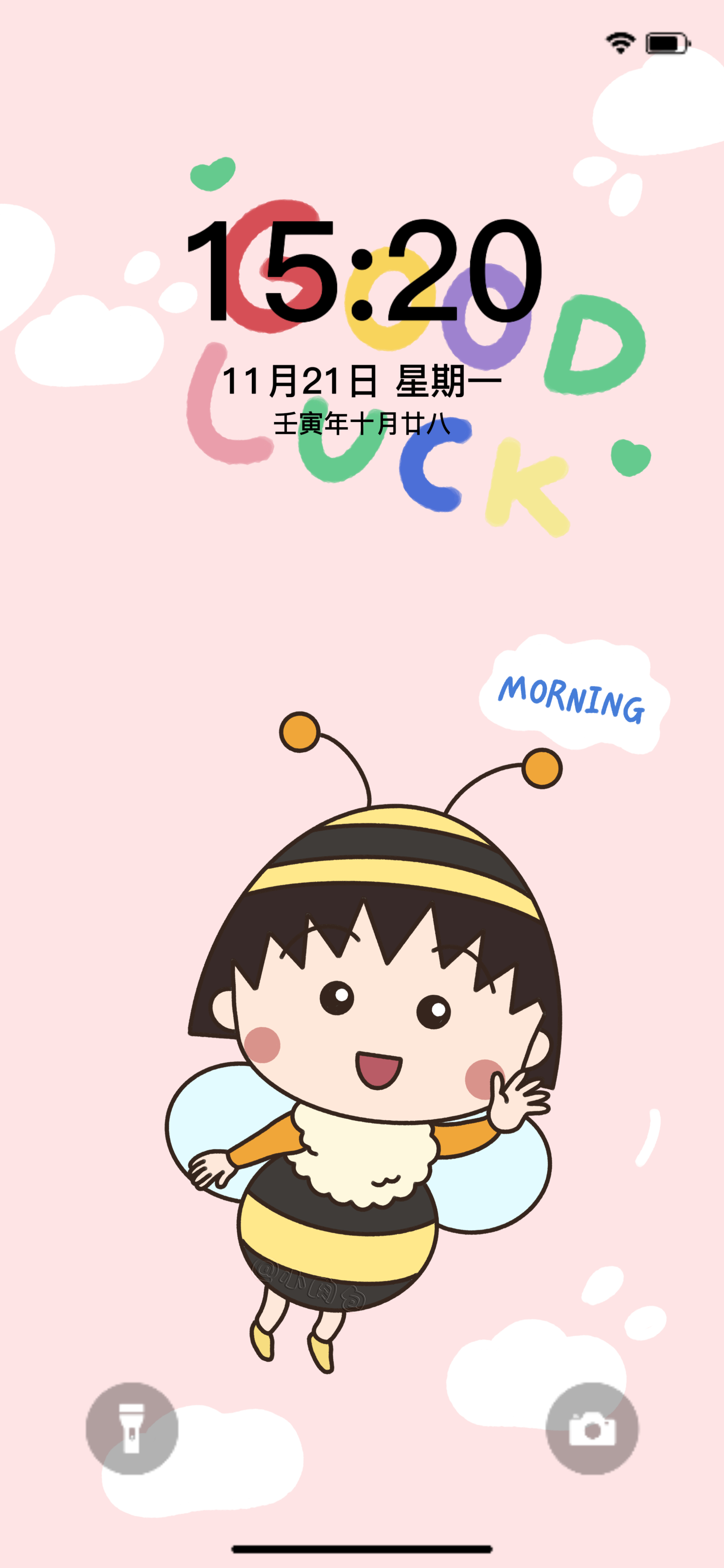 Good Luck 好运🍀#樱桃小丸子[超话]##樱桃小丸子##动漫##壁纸#