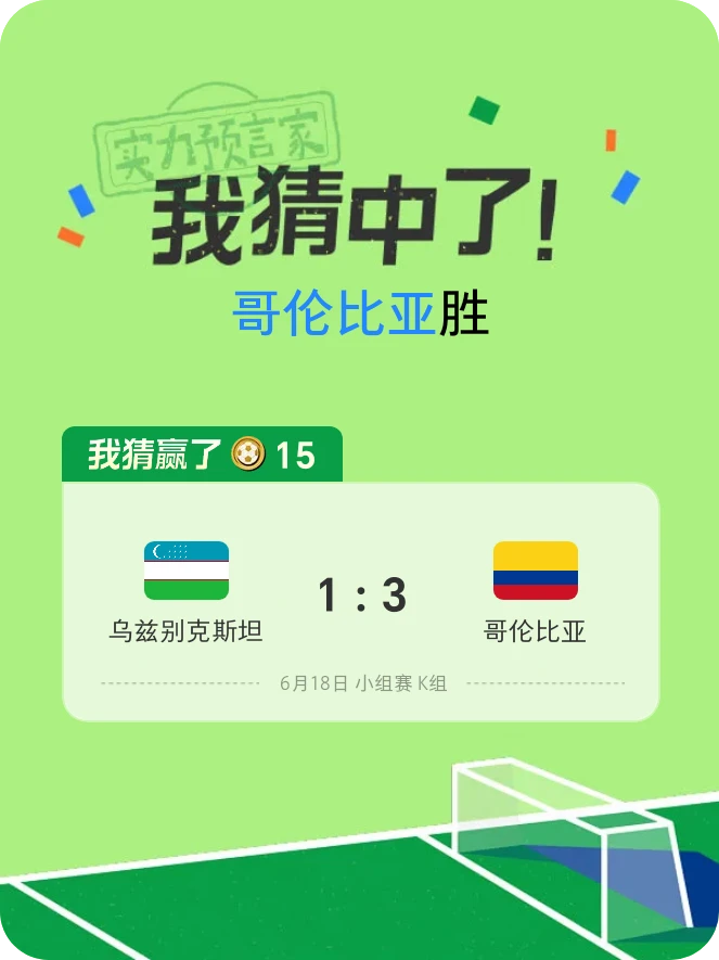 这场赛事我猜中了!