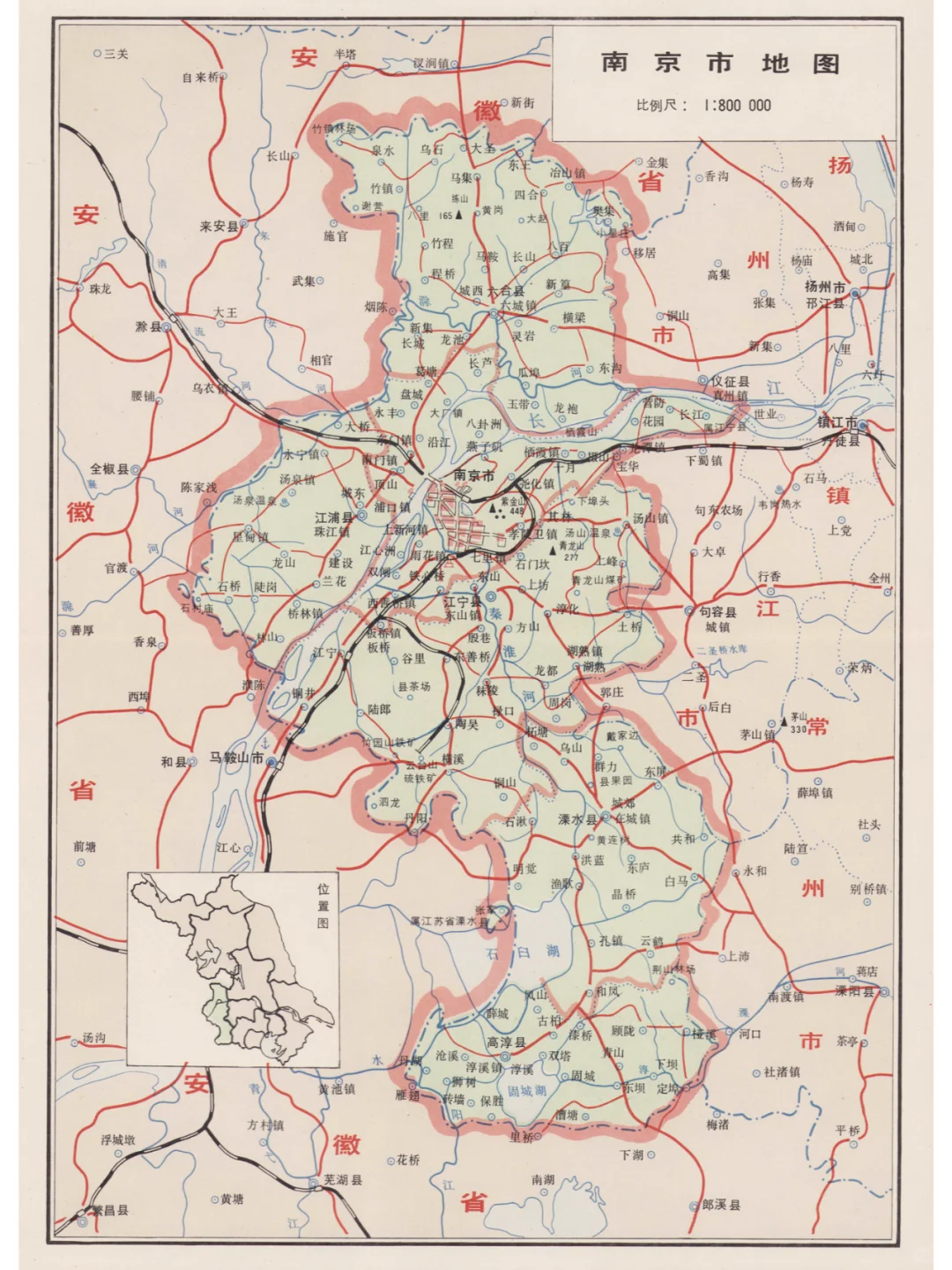 1985年南京市地图