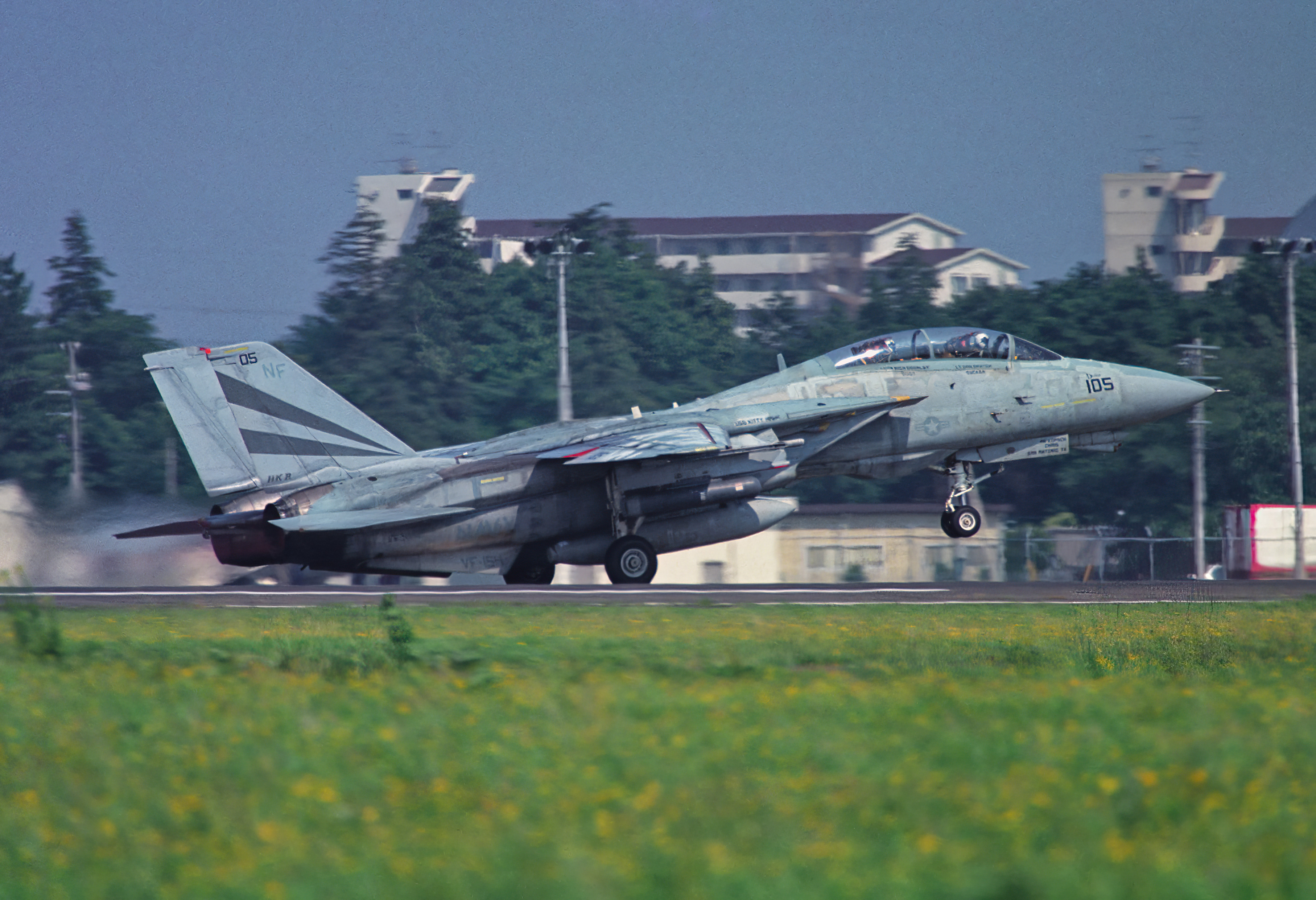 猫宁。F-14大猫在陆基航空站 ​​​