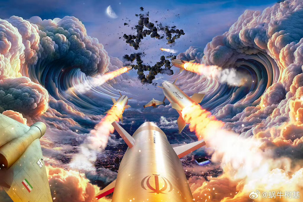 伊朗启动大规模军事行动 【伊朗方面将本次军事  反击命名为：真实的承诺-4 】 