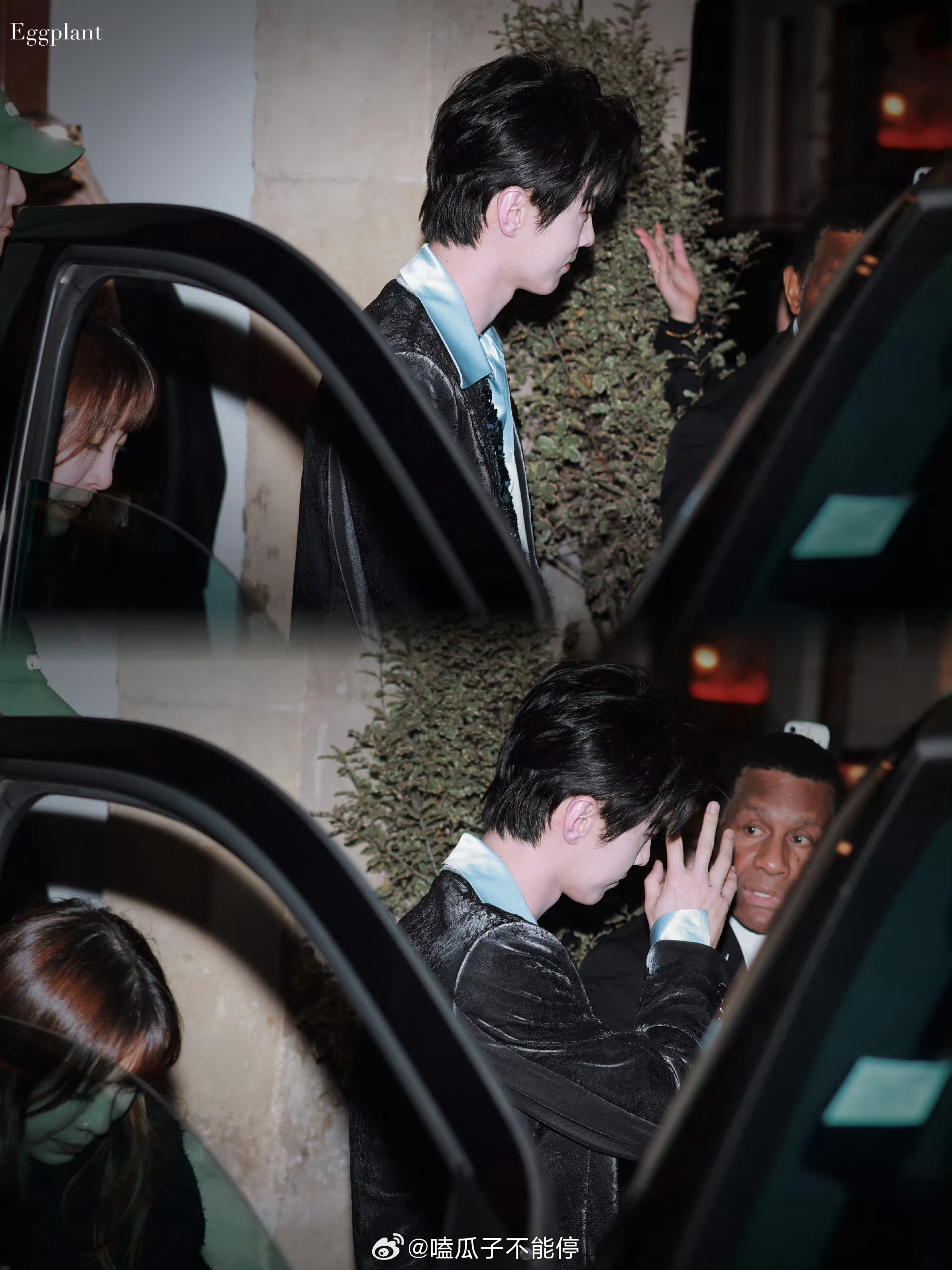 何与巴黎时装周晚宴上下班路透🈶这就是贵公子啊，气质和状态都拉满了