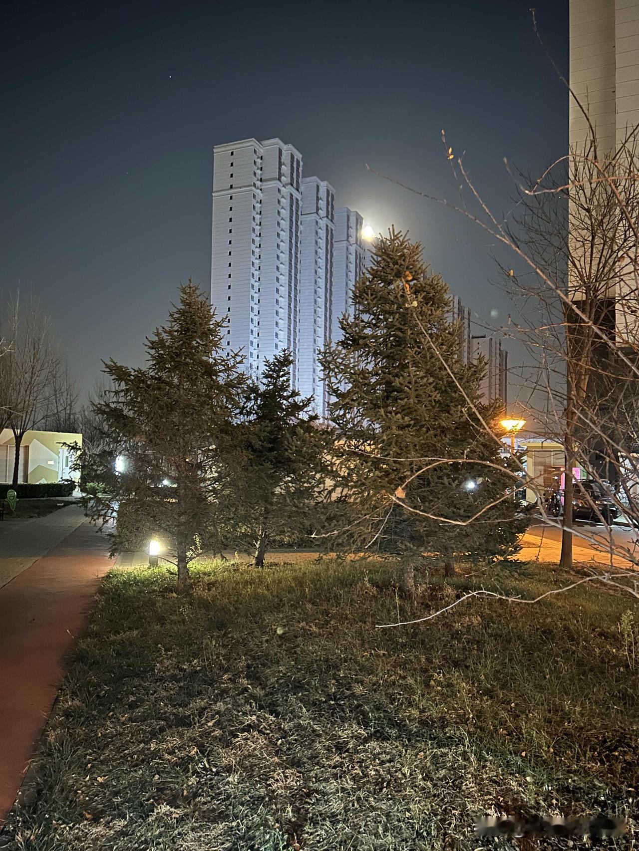 可以分享一张你拍的最美星空吗？我们小区的夜空