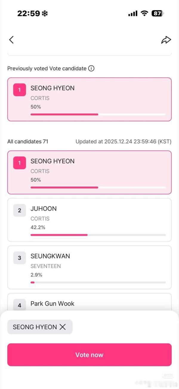 怎么看严成玹投票力/鸭 TOP 金主训 