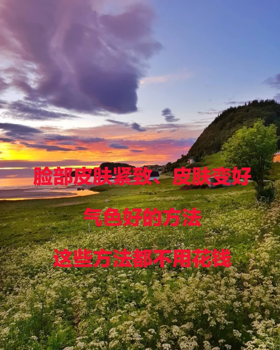 脸部皮肤紧致、皮肤变好、气色好的方法