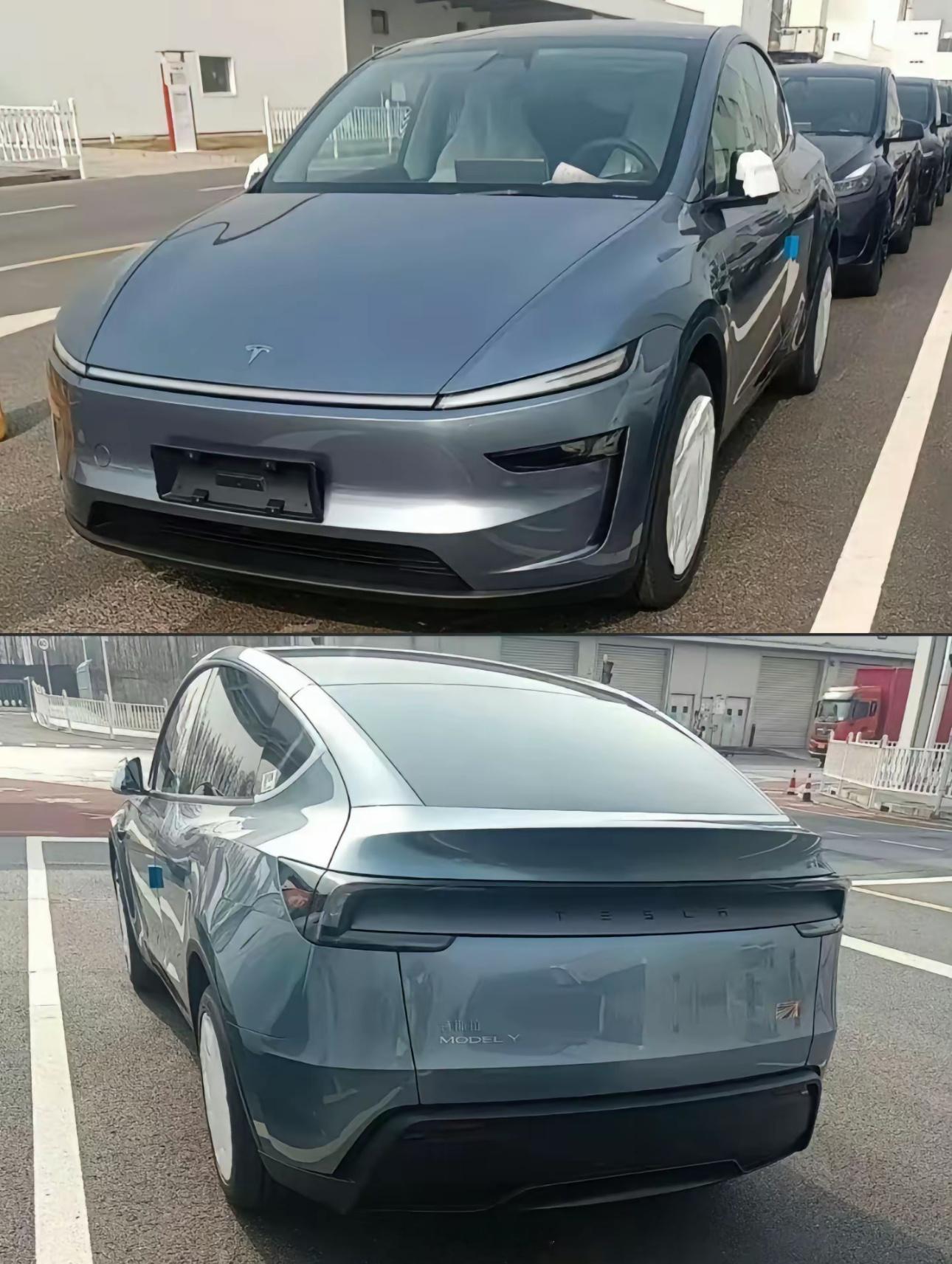 网友拍的焕新 Model Y 真车[允悲]这外观这颜值，感觉还是我的老款香。 