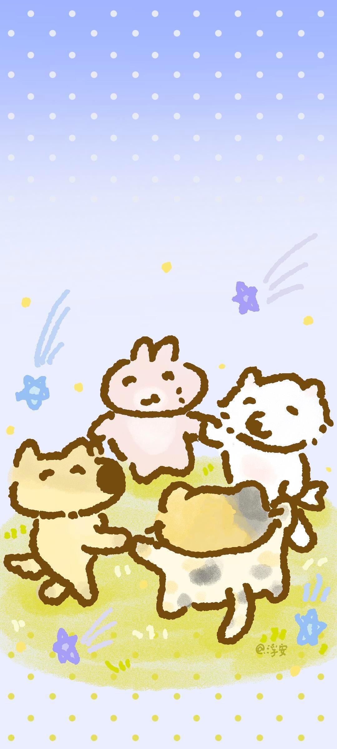 🧀️𝑺𝒉𝒂𝒓𝒆：壁纸✖️可爱·𐃆 ˒˒🍙 (◍´⤙`◍)· 夏日