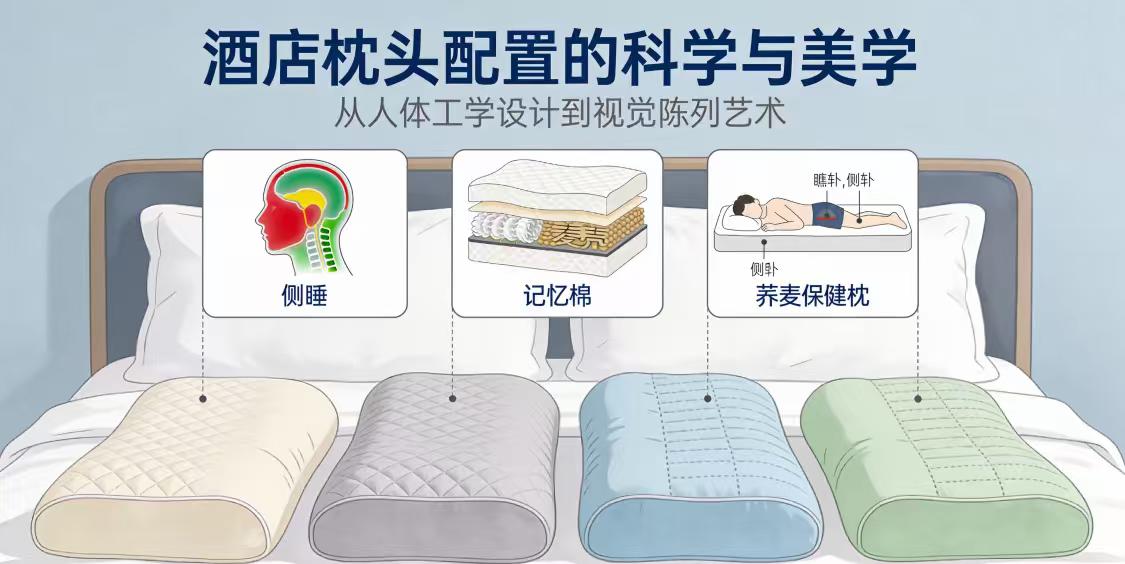 酒店床上的四个枕头：舒适的秘密与全球酒店的标配智慧
拉开酒店房门，整洁的床上整齐