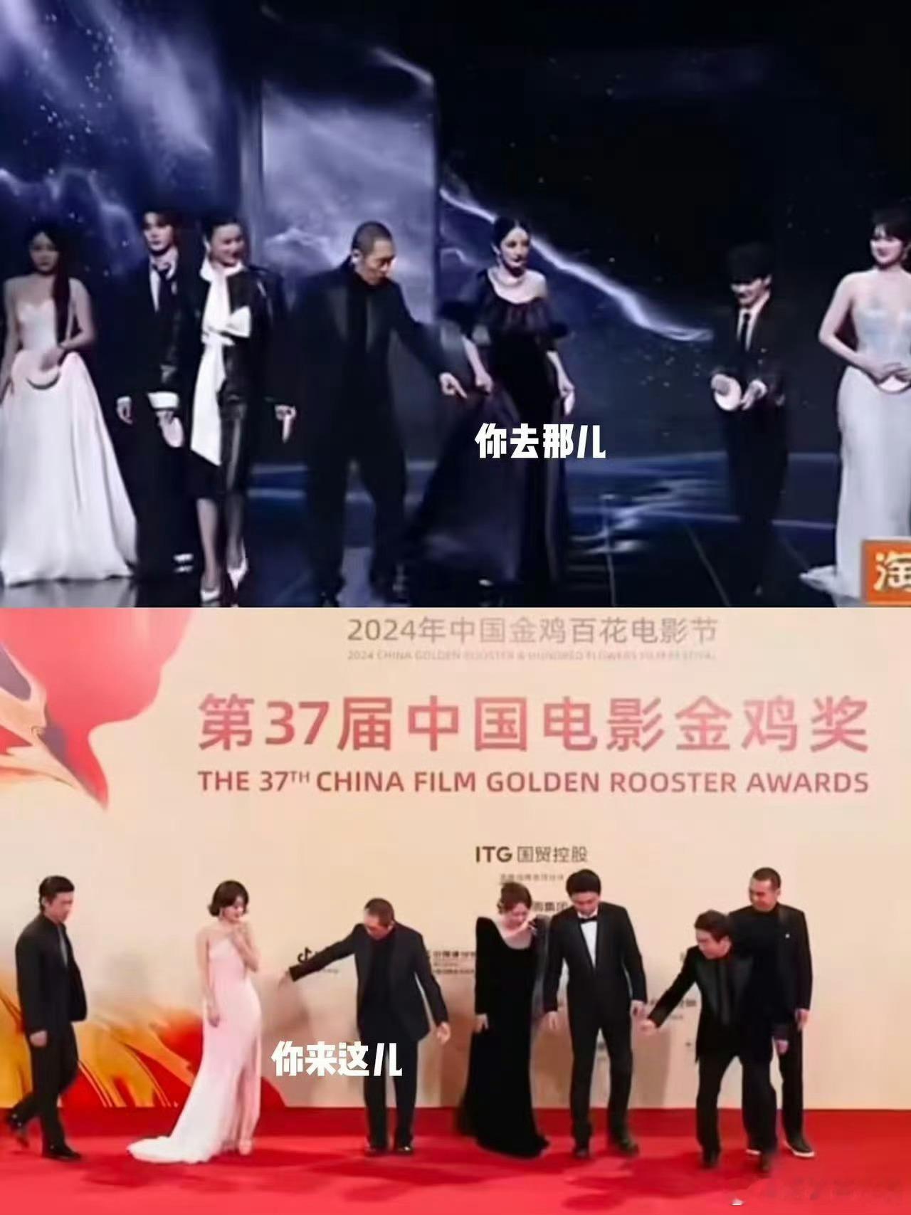 赵丽颖85花和张艺谋走红毯 