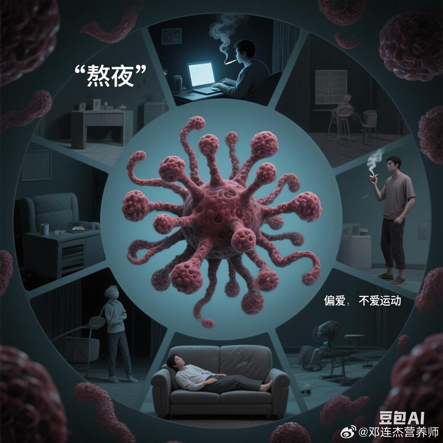 食养中原[超话] 揭秘：癌细胞“青睐”的不良习惯，可能很多人都在做 1. 久坐不