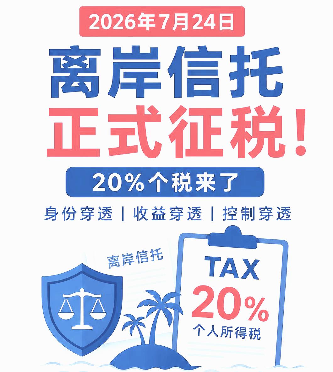 离岸信托征税来了，苍天饶过谁？当年那些在国内赚钱，移民到国外的富豪们开启了纷纷交