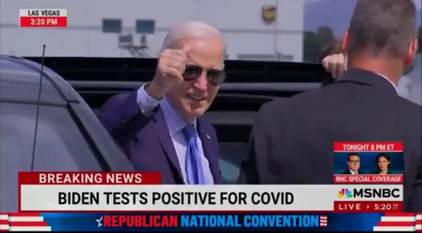 再一次阳了之后，美国总统拜登今天（北京时间7月18日）写道：“今天下午我的 CO