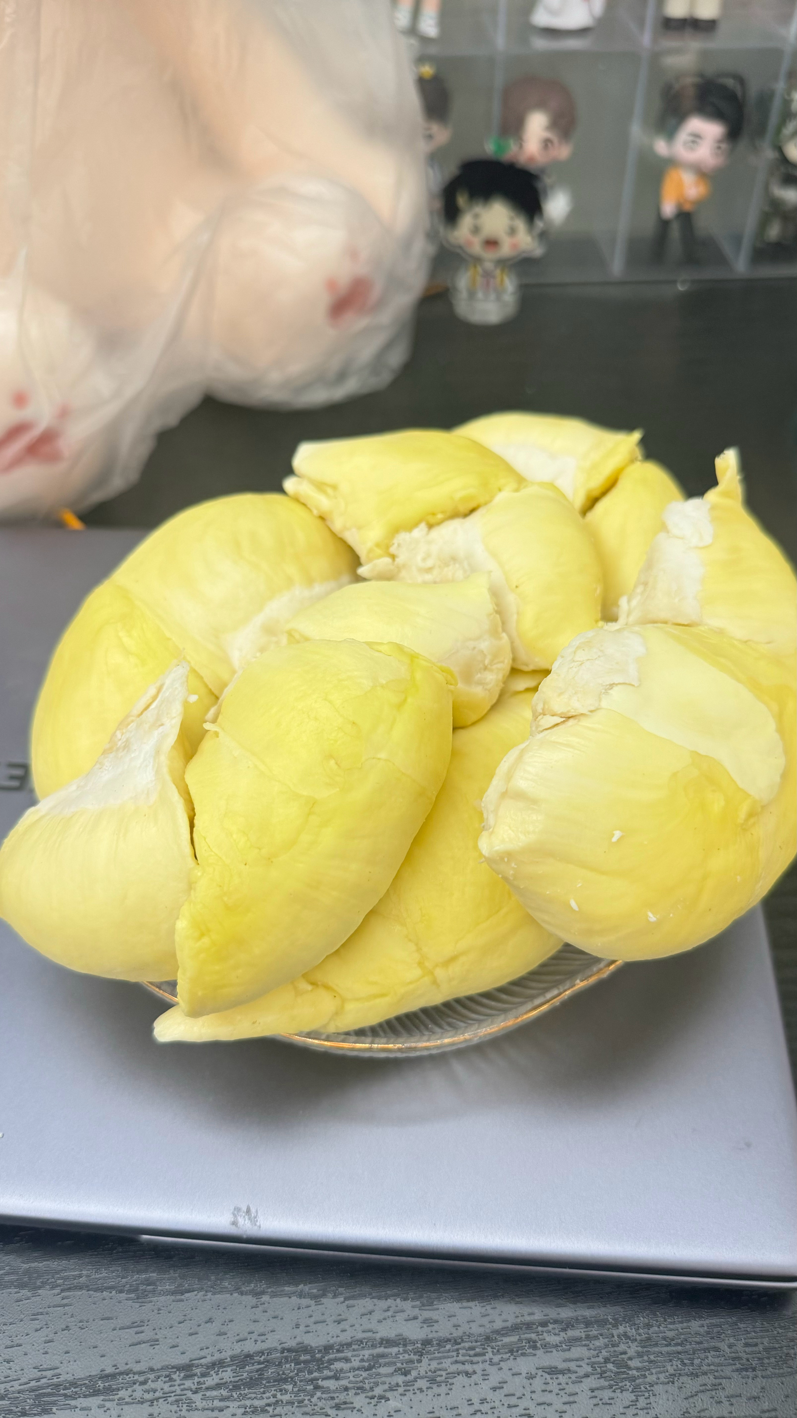 寄给仙草的明信片 哥哥吃榴莲 瞧我九十块钱买的六房大榴莲