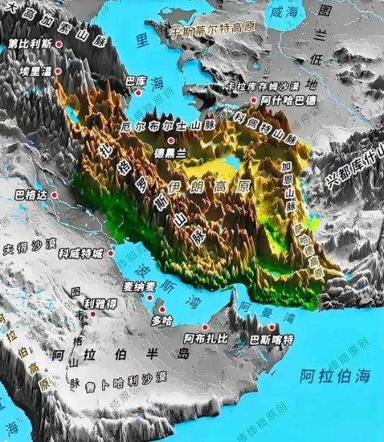 难怪说伊朗是帝国的坟墓，就这地形，谁看谁都会傻眼，谁跟伊朗作对，谁就不好受。所以