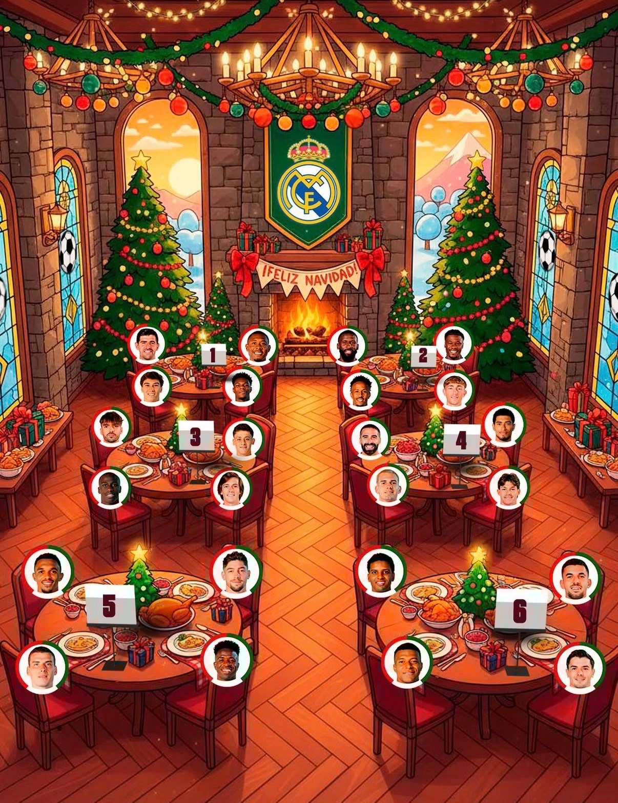 🎄你想和谁坐一桌？🥘皇马