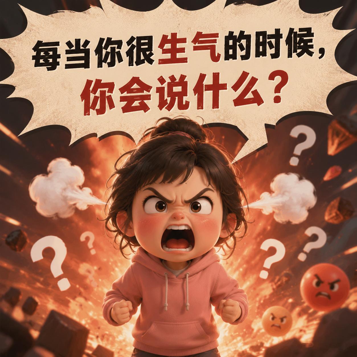 每当你很生气的时候，你会说什么？ 