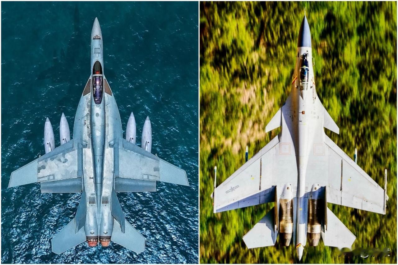 【舰载战斗机俯瞰照】