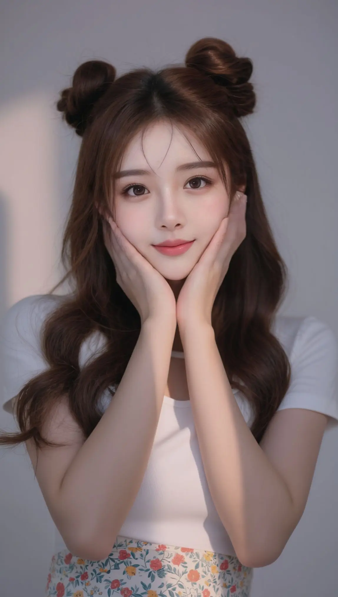 AI双髻少女照 原来ai写真可以这么美  谁拍谁好看 美出高级感