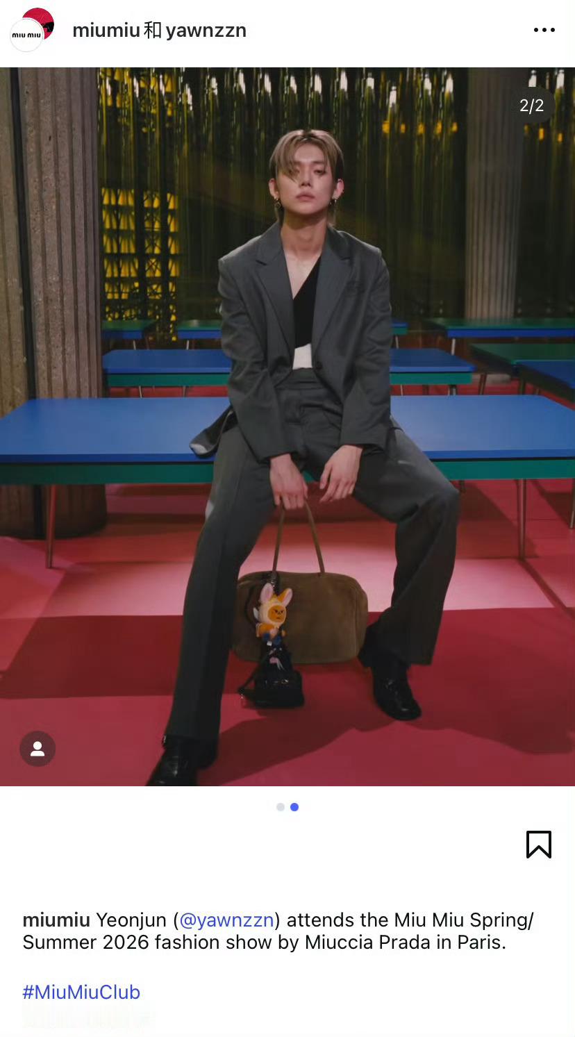 崔然竣 x Miu Miu祝贺Yeonjun收获Miu Miu合约，我们一同回顾