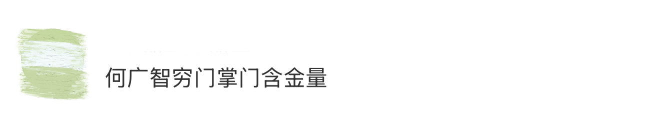 何广智穷门掌门含金量 咱就说还是那个穷门掌门何广智他又回来啦，广智也说能隐隐感觉