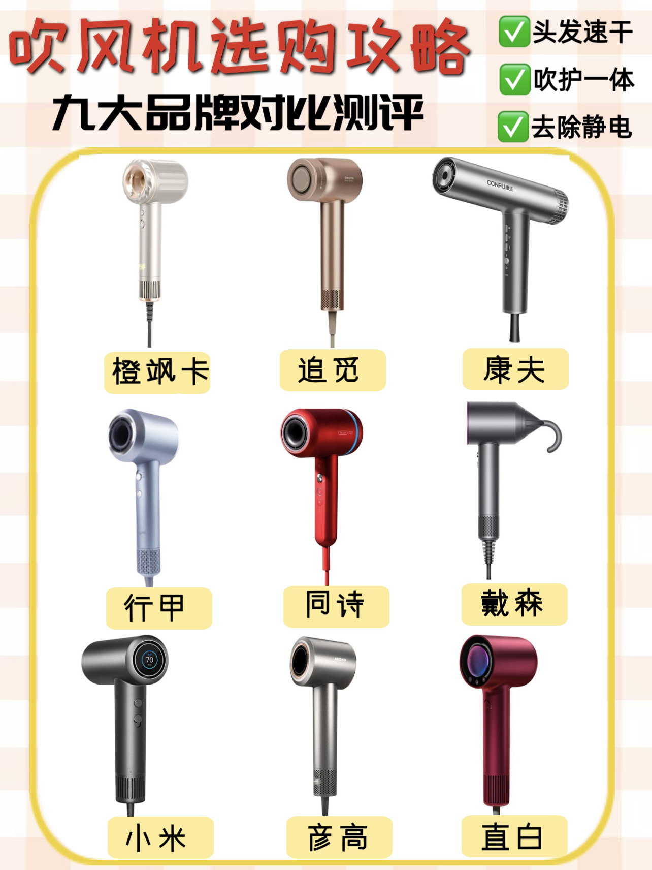 预算💰500内｜🔥高性价比吹风机挑选指南🧭