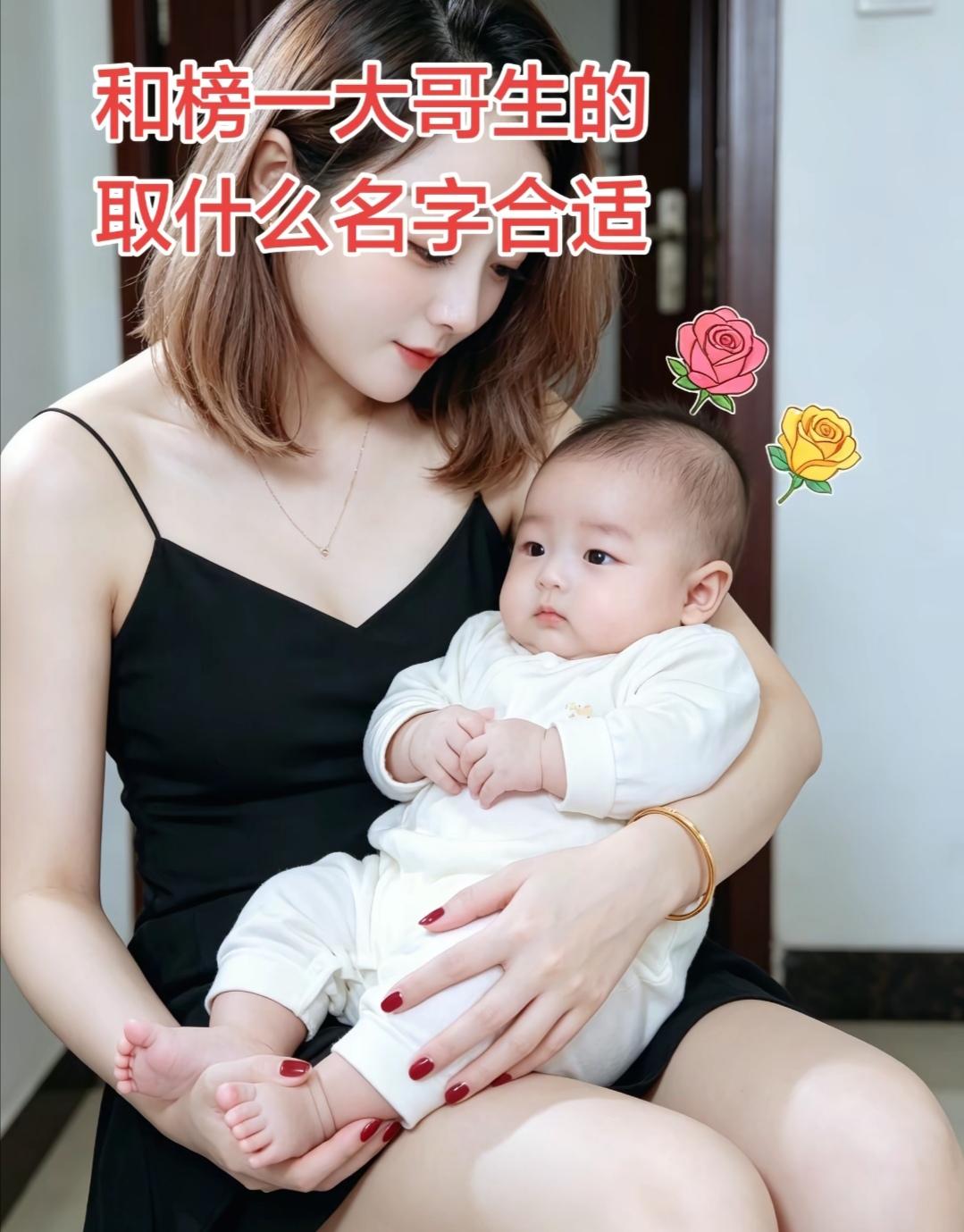 这是女子跟榜一大哥生的儿子，她想让大家给她儿子起个名字，大家说取什么名字好呢？