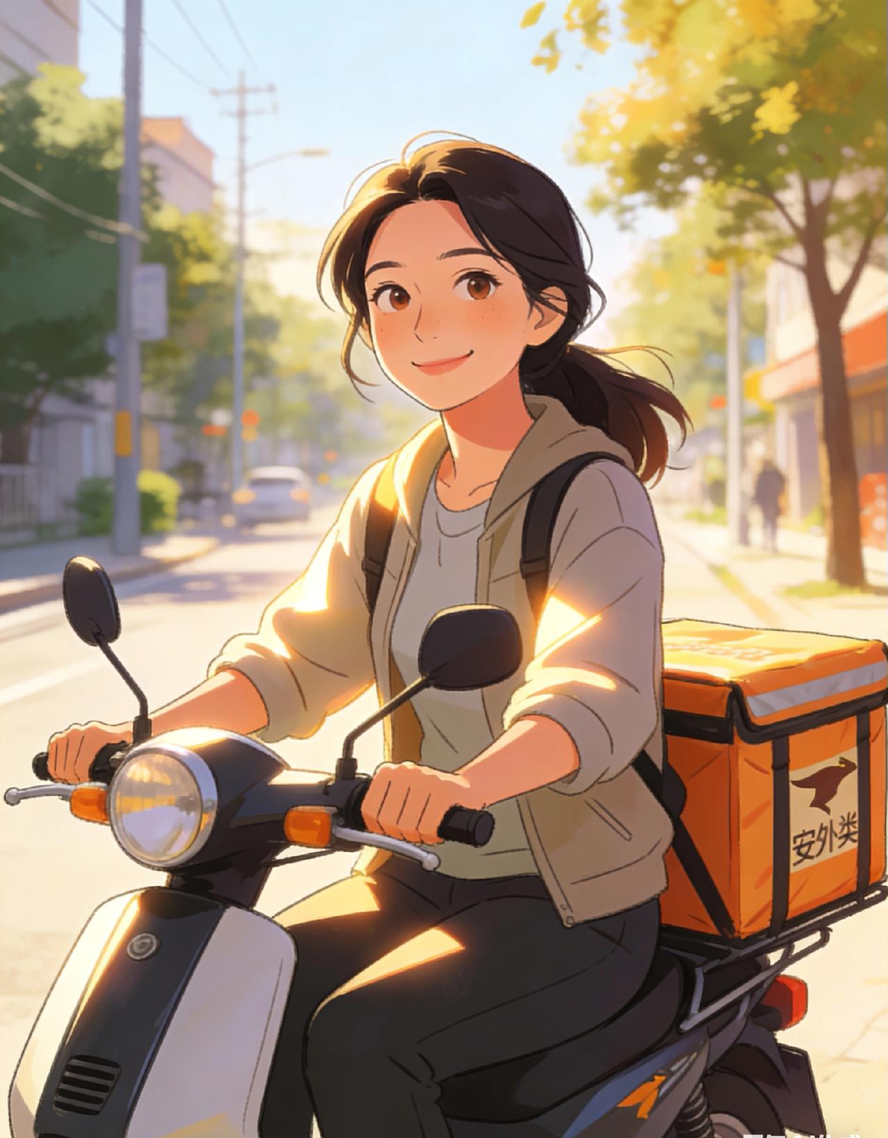 明天准备去跑外卖了…
以前是全职宝妈，天天围着家里转，总觉得自己啥也不是。
现在