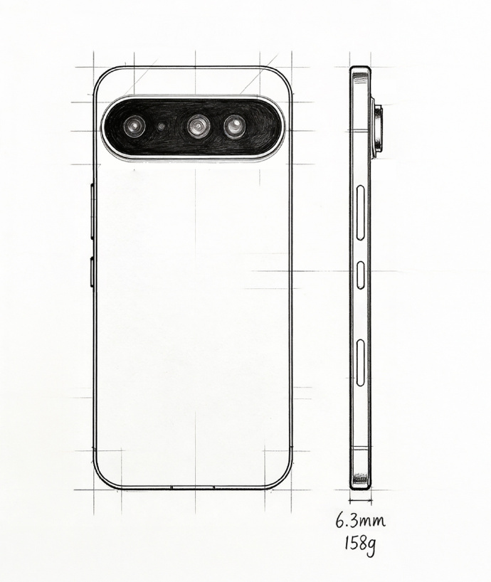 刷到一张线稿图，说是荣耀Air的，不知道真假。这个造型是和500系列有点相似的，