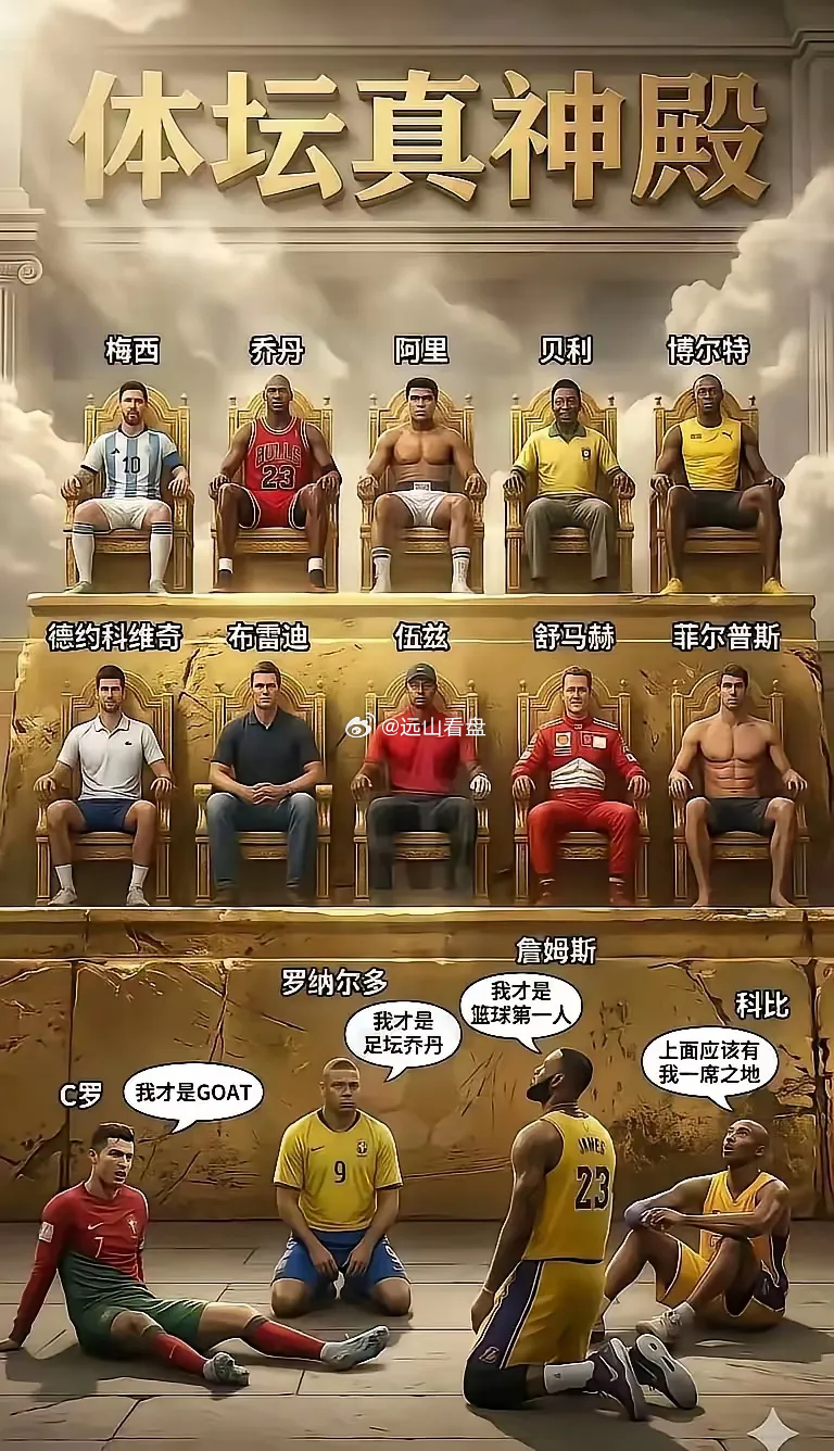 这图肯定争议很大，马拉多拉居然没有上榜！ 