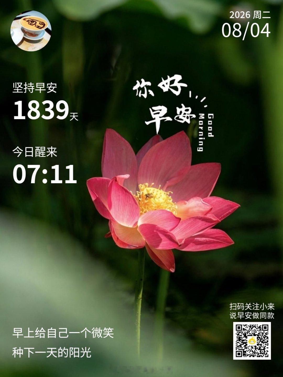 早安,新的一天成都天气早安！成都今日天气：白天晴，夜间晴，气温23~34度。