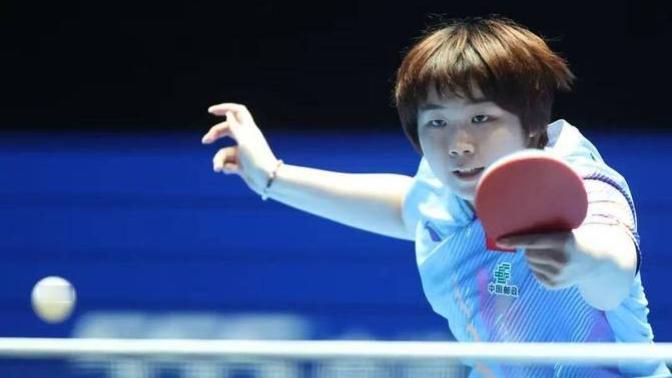 在2026海口亚洲杯女单三四名决赛的激烈交锋中，蒯曼与日本劲敌张本美和展开对决。