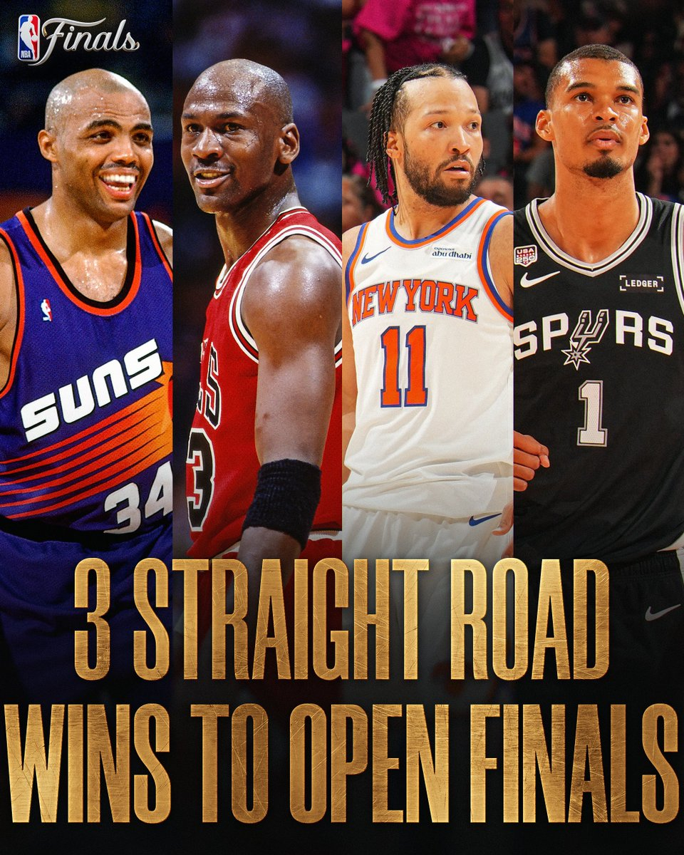马刺vs尼克斯NBA总决赛NBA 总决赛至今三场比赛，全是客队取胜，这在总决赛历