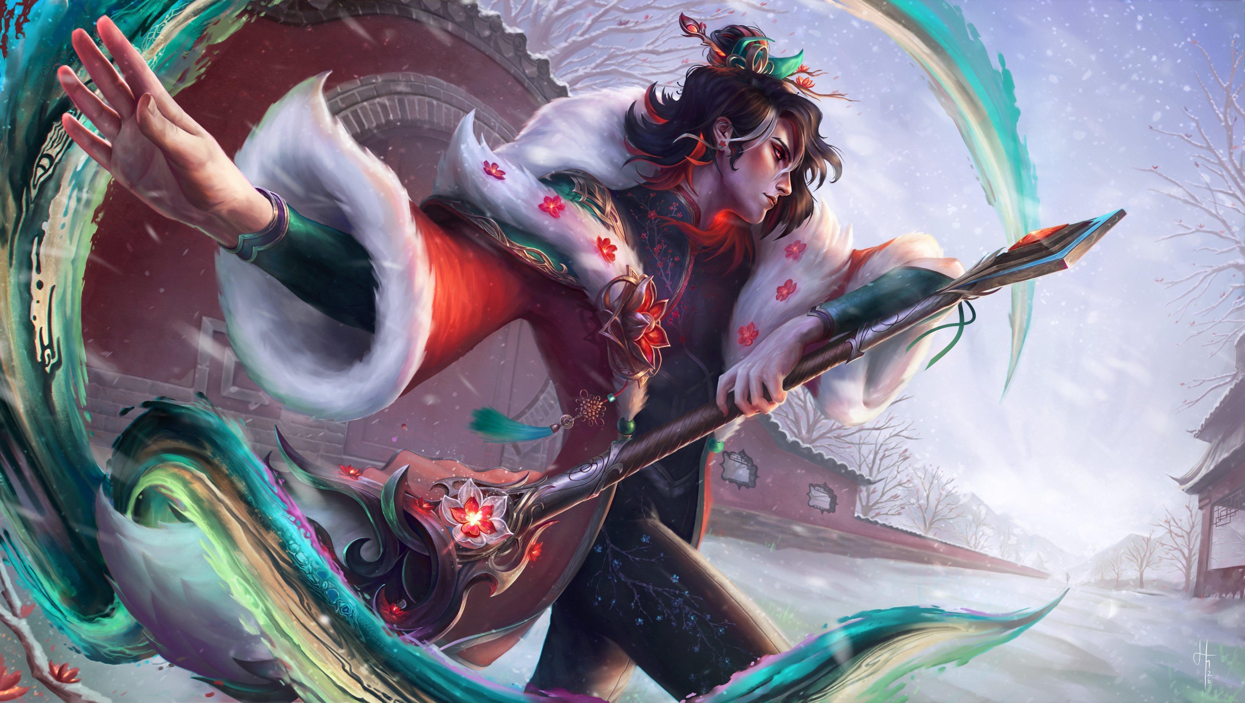 踏雪寻梅 彗同人（cr:MartinaJahodov2）英雄联盟