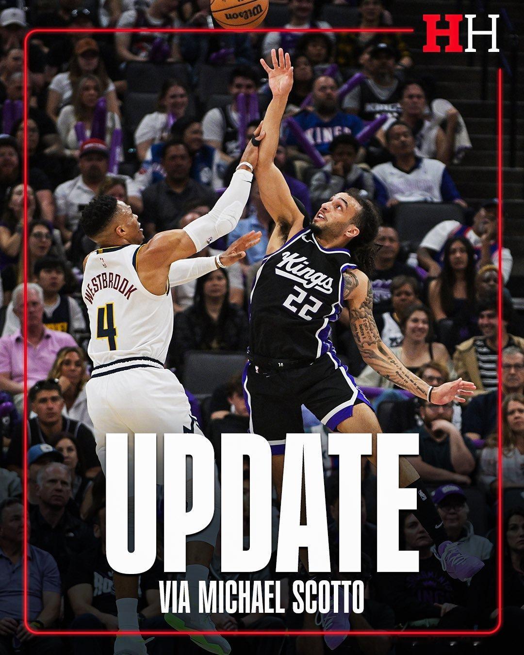 Scotto说韦少和国王签下的是一年非全额保障的合同。NBA ​​​